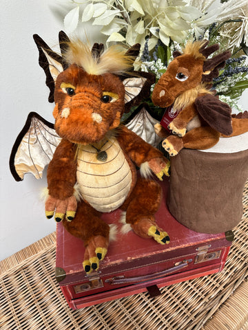 2 pce Lantern Rare 36cm Plush Charlie Bears Dragon & Lantern Cuddle Cub Dragon Pair E