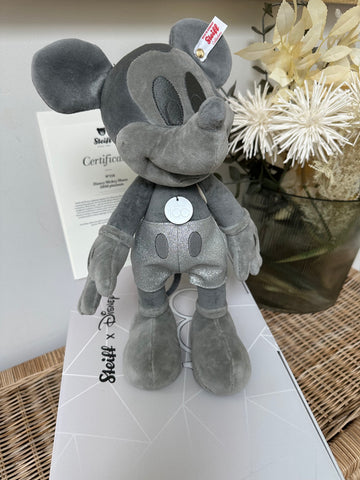 Disney Mickey Mouse D100 Platinum 100th Anniversary Steiff Limited Edition No 218