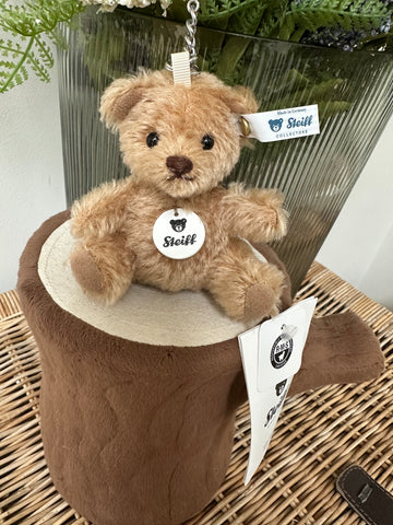Cinnamon Mini Teddy Bear Mohair Pendant Key Ring