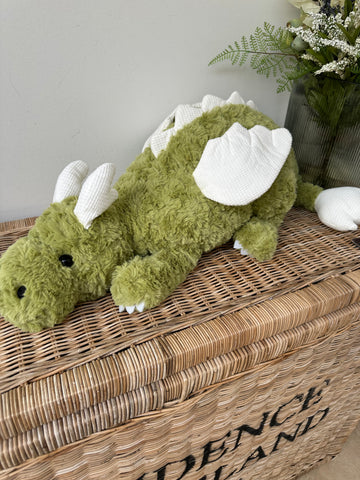 Large 90cm Green Zephyr Enchanting Lying Plush Dragon