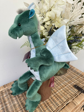 Spades Charlie Bears Bearhouse Large Plush Teal Blue Dragon