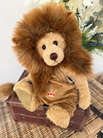 Snooze Plush Charlie Bears Standing Teddy Bear dressed as a Lion