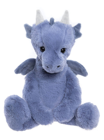 Draco Dragon Large Denim Blue Plush Teddy Bear