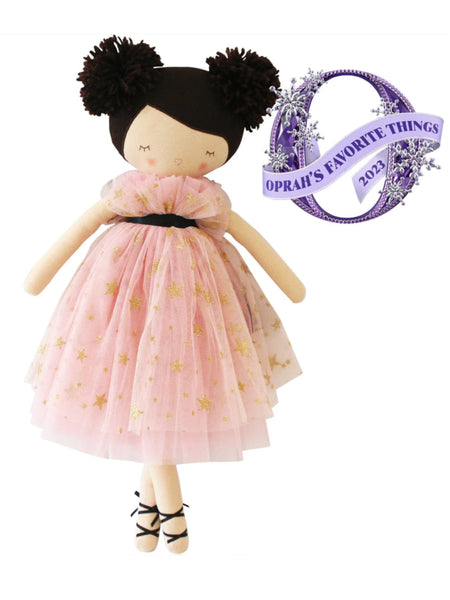 Alimrose Halle Ballerina Doll - Handcrafted Fair & Brunette Doll With Tulle Dress 9 thumbnail image