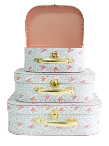 Honey Tree Floral set of 3 Small Cases
