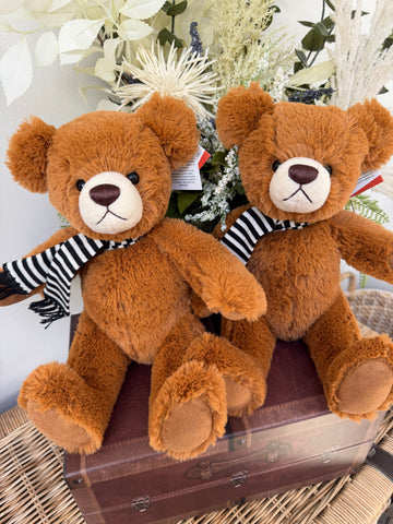 Teddy Felix 30cm Soft Plush 1 fold jointed Children's Teddy Bear - Auburn