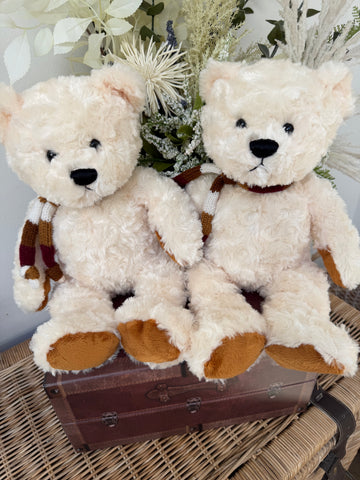 Teddy Freddy Large 33cm Soft Plush Children's Teddy Bear - Cream