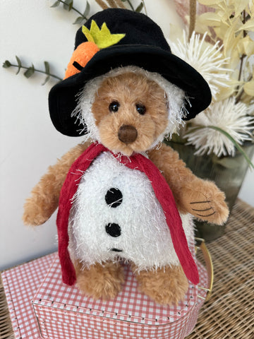 Frosty Charlie Bears Plush Collection Christmas Teddy Bear Snow Man