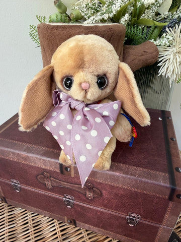 Molly Dot Velvet Brown 16cm Clemens Collectors Spring Bunny Rabbit Option D