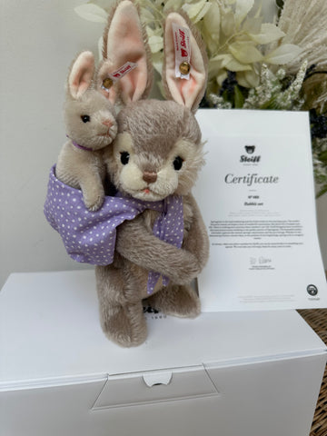 Rabbit Limited Edition 2 pce Collectable Mohair Bunny Rabbit Set No 489