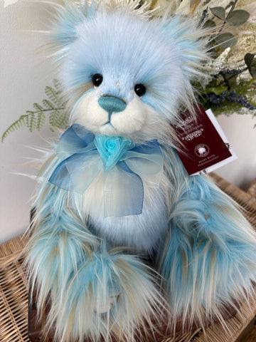 Ice Pop Charlie Bears Collectable Plush Blue Teddy Bear
