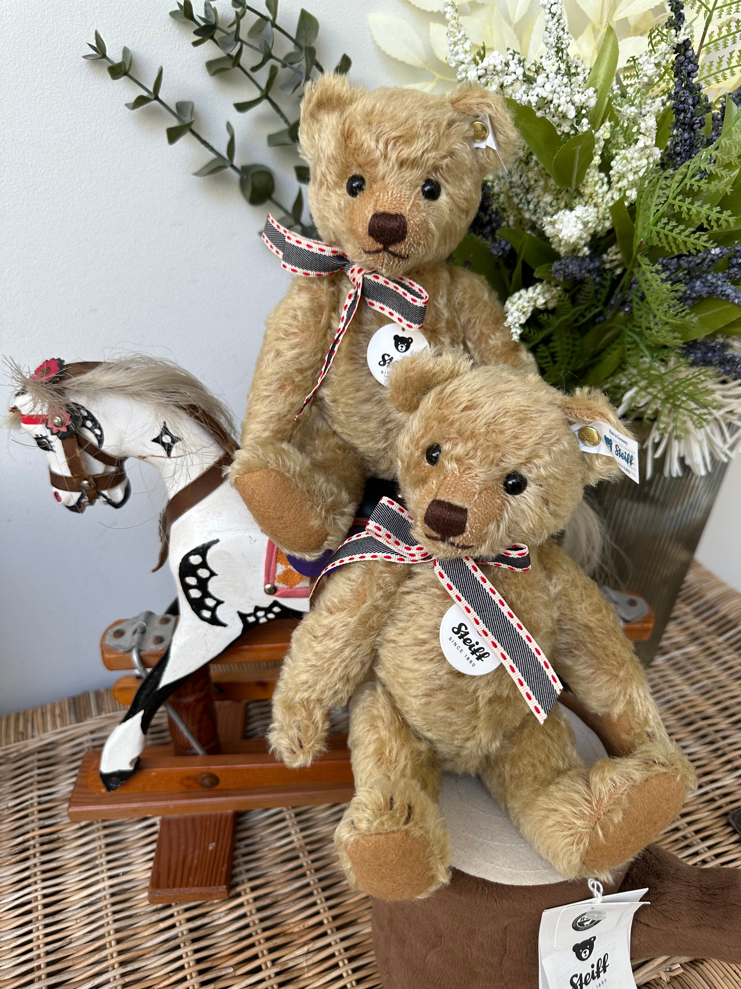 Teddy Bear Brass 25cm fully Jointed Classic Steiff Mohair Collectable