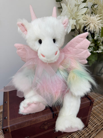 Kaida Charlie Bears 2024 Plush Pink Multi Dragon