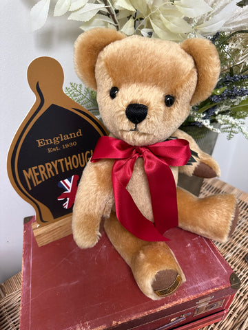 London Gold Large 16 inch Traditional Teddy Bear with Growler Handmade in the UK