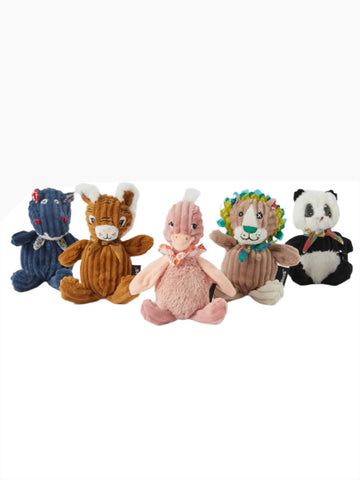 Small Simply Les Deglingos Toy Ostrich, Tiger, Hippo, Panda, Deer or Lion