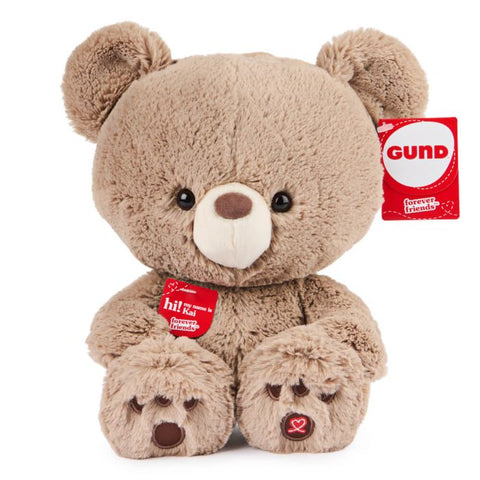 Forever Friends Gund Kai Taupe 30cm Teddy Bear