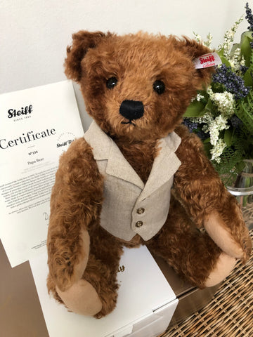 Papa Growler Teddy Bear Mohair Russet Steiff Teddy Bear Family Collection No 134