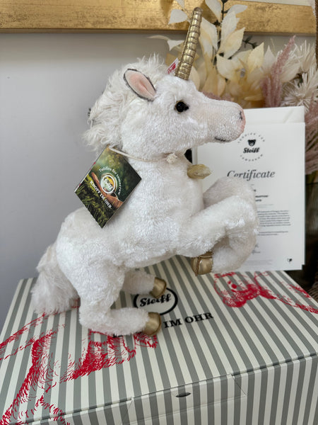 Soya Steiff White Limited Edition Teddies for Tomorrow Unicorn No