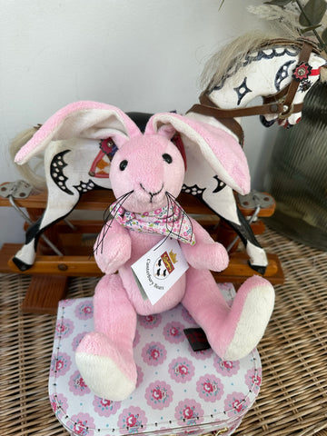 Maise Children's Handmade 27cm Ultra Soft Plush Pink Bunny Rabbit.