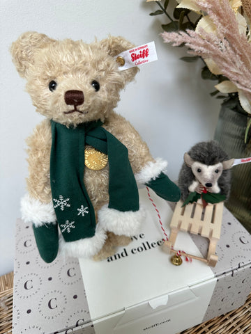 541 Teddys for Tomorrow Steiff Teddy Bear with Hedgehog Pair