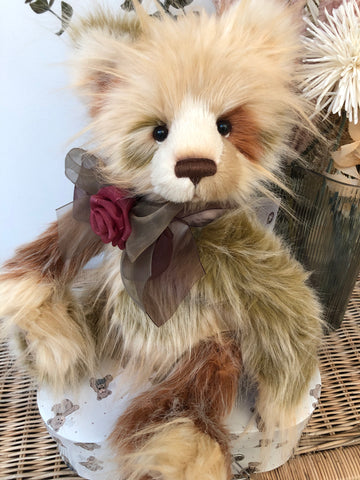 Erica Charlie Bears Large Honey coloured Plush collectable Teddy Bear