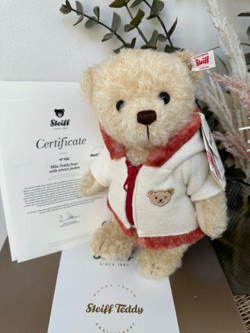 Mila Limited Edition Steiff Collectable Teddy Bear with Winter Jacket No 496