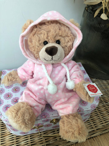 Teddy Hermann Pink Pyjama 30 cm Super Soft Plush Teddy Bear