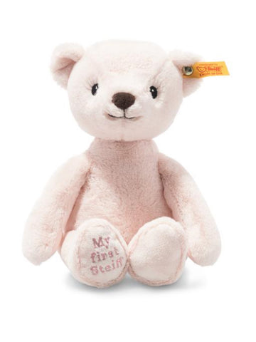 My First Steiff Small 26cm Soft Cuddly Friends Plush Pink Baby Teddy Bear