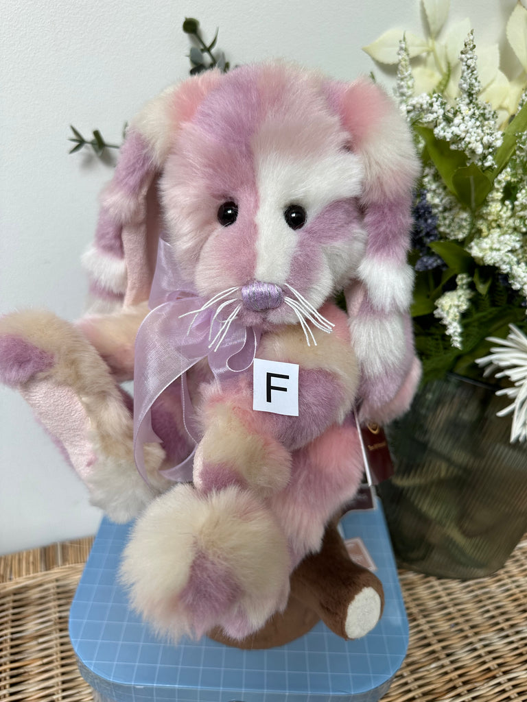 Charlie Teddy Rabbit Pink Tulip Charlie Bears Plush Collection Bunny Rabbit – Lovely Bears