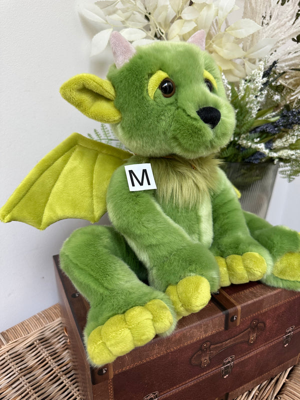 Spires Bearhouse by Charlie Bears Large Plush Green Gargoyle