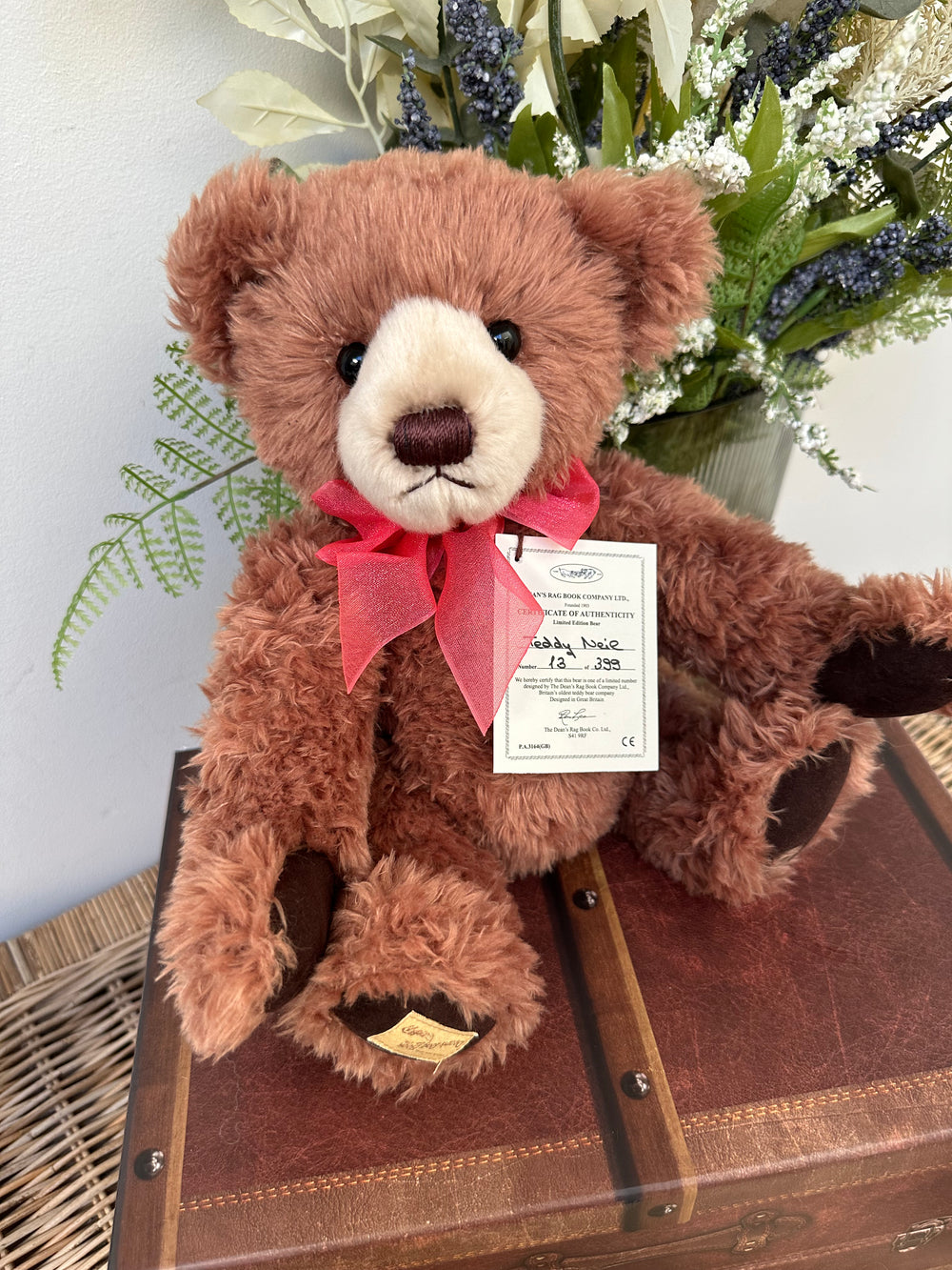Deans Teddy Neil 30cm Jointed Plush Limited Edition Bear No 13