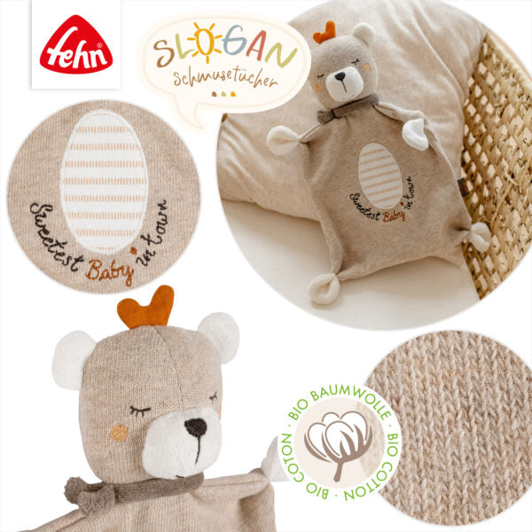 FehnNATURE Newborn Cuddly Soother / Comforter Teddy  "Baby"
