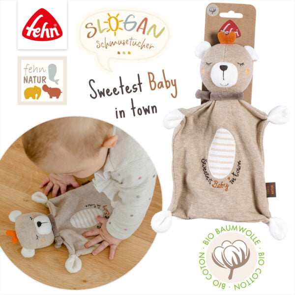 FehnNATURE Newborn Cuddly Soother / Comforter Teddy  "Baby"