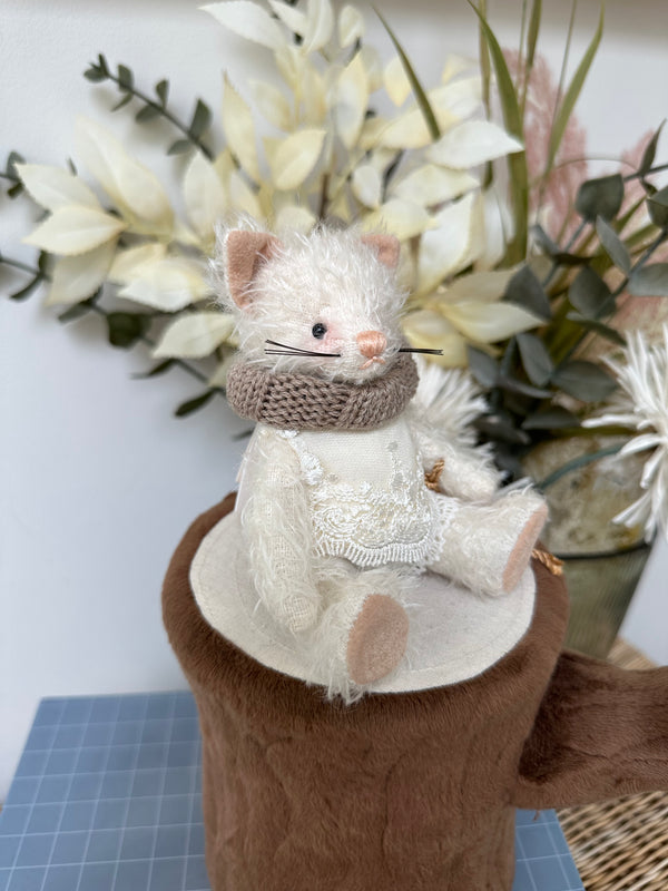 Michelle 14cm Teddy Hermann Original Limited Edition Miniature Mohair Kitten No 59