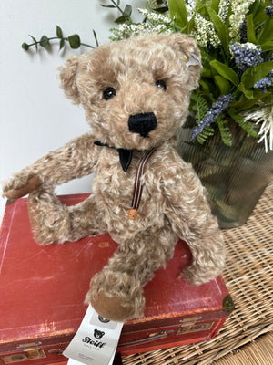Frederic 34cm Steiff Mohair Teddy Bear with Growler & Bow tie.