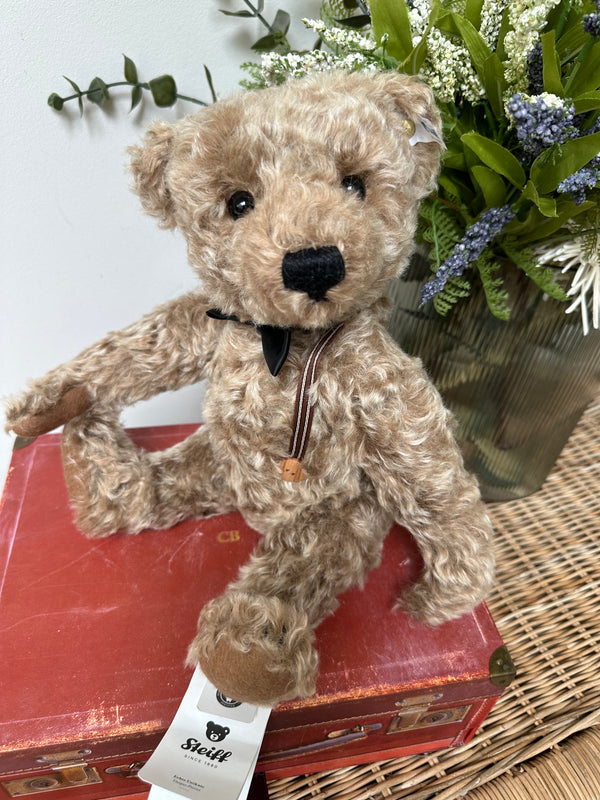 Frederic 34cm Steiff Mohair Teddy Bear with Growler & Bow tie.