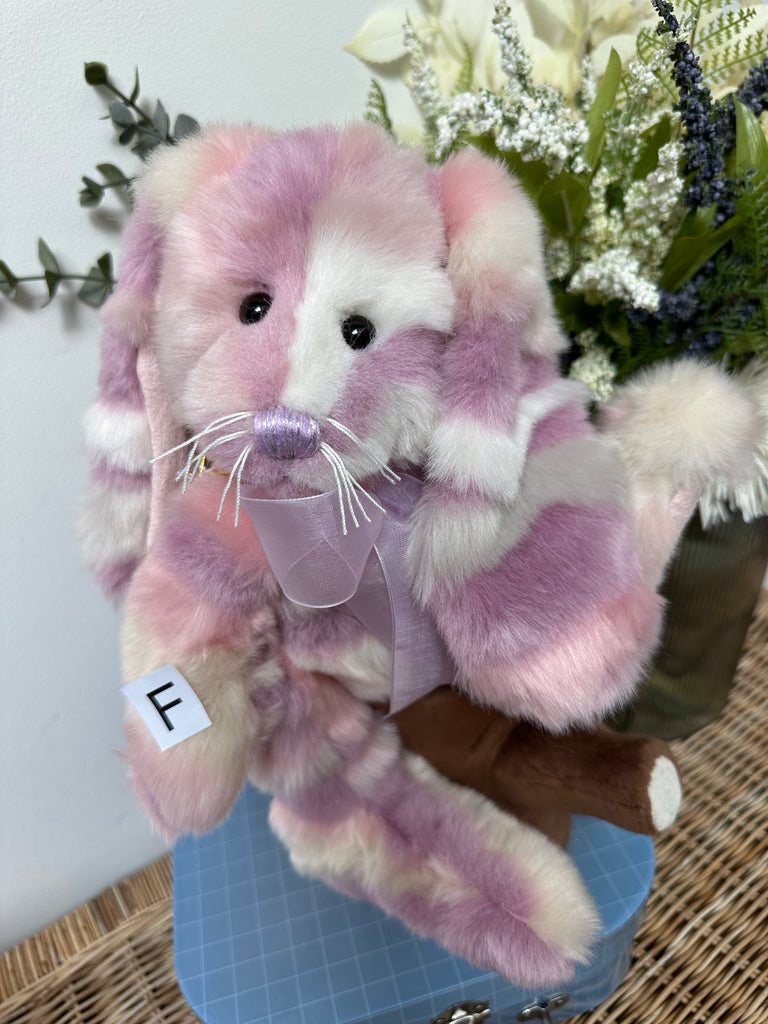 Charlie Teddy Rabbit Pink Tulip Charlie Bears Plush Collection Bunny Rabbit – Lovely Bears