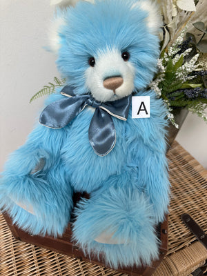 Suzanne Charlie Bears Blue Plush Collection Teddy Bear
