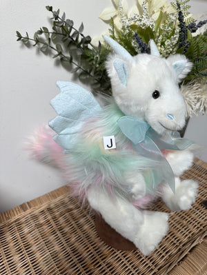 Kenna Dragon Charlie Bears Plush Collection Blue Multi Coloured Plush