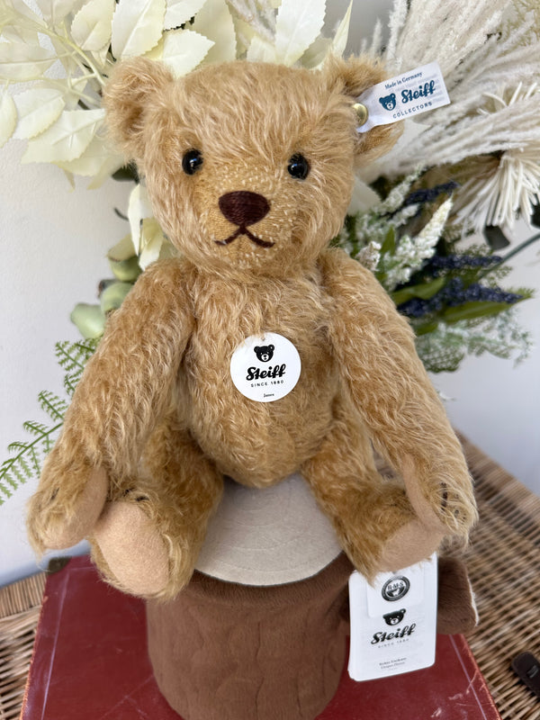 James Traditional Teddy Bear Steiff Classic Collectors 26cm Mohair Teddy Bear