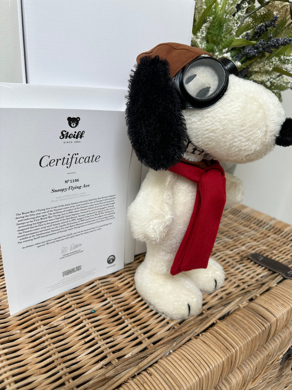 Snoopy Flying Ace Steiff Limited Edition No 1146