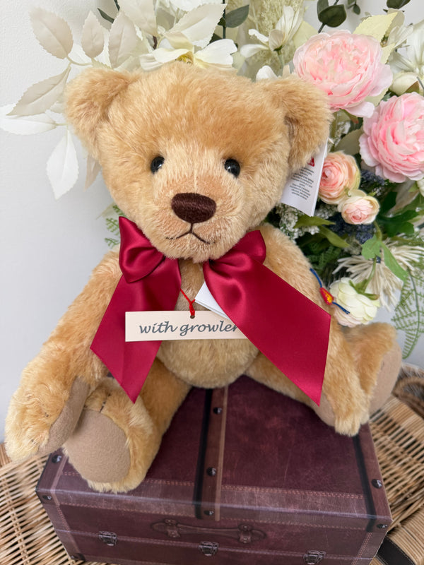 Clemens Large 40 cm Nostalgia Gold Mohair Growler Teddy Bear  Option B