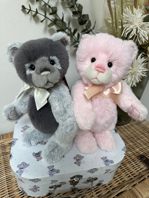 Miss Chevious Charlie Bears Pink Standing Plush Collection Teddy Bear