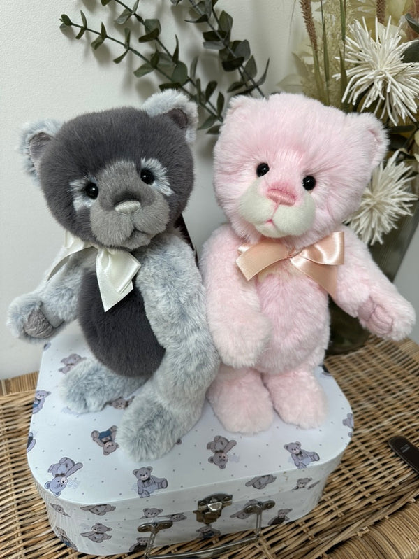 Miss Chevious Charlie Bears Pink Standing Plush Collection Teddy Bear