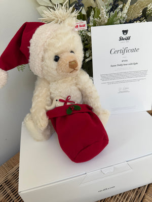Santa Teddy Bear with Light Limited Edition No 473