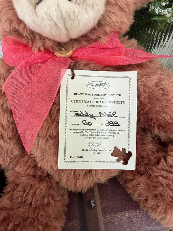 Deans Teddy Neil 30cm Jointed Plush Limited Edition Bear No 60