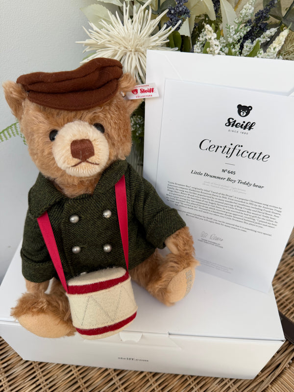 Little Drummer Boy Musical Teddy Bear Limited Edition no 645