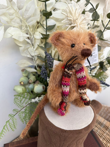Bear of Hearts Mohair Mouse Nael Clemens Limited Edition No 20