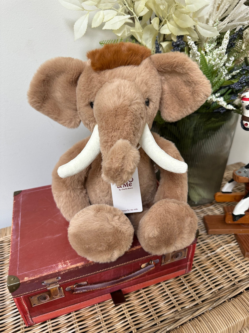 Wally Mammoth Large Plush Charlie Bears Bear and Me Collection Teddy Bear