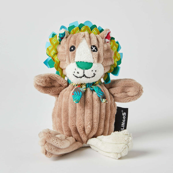 Small Simply Les Deglingos Toy Ostrich, Tiger, Hippo, Panda, Deer or Lion